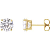 14K Yellow 2 1/2 CTW Lab-Grown Diamond Stud Earrings